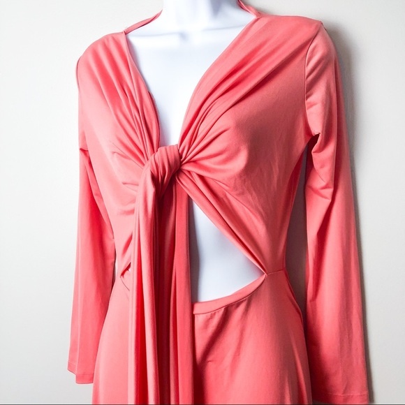 Von Vonni Transformer Dress coral Peach - Picture 3 of 4